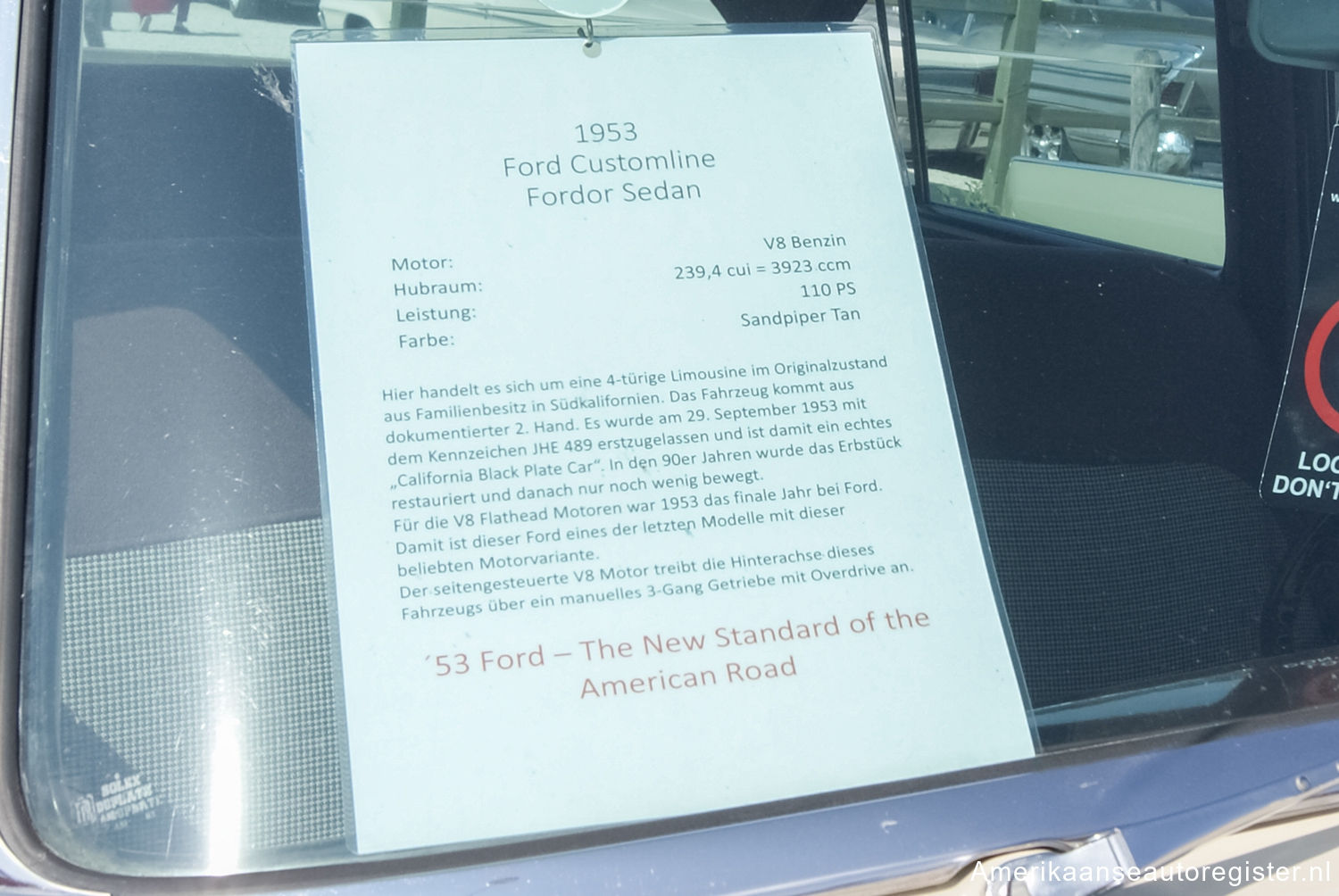 Ford Customline uit 1953